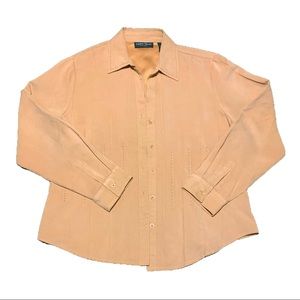Lemon Grass Faux Suede Shirt